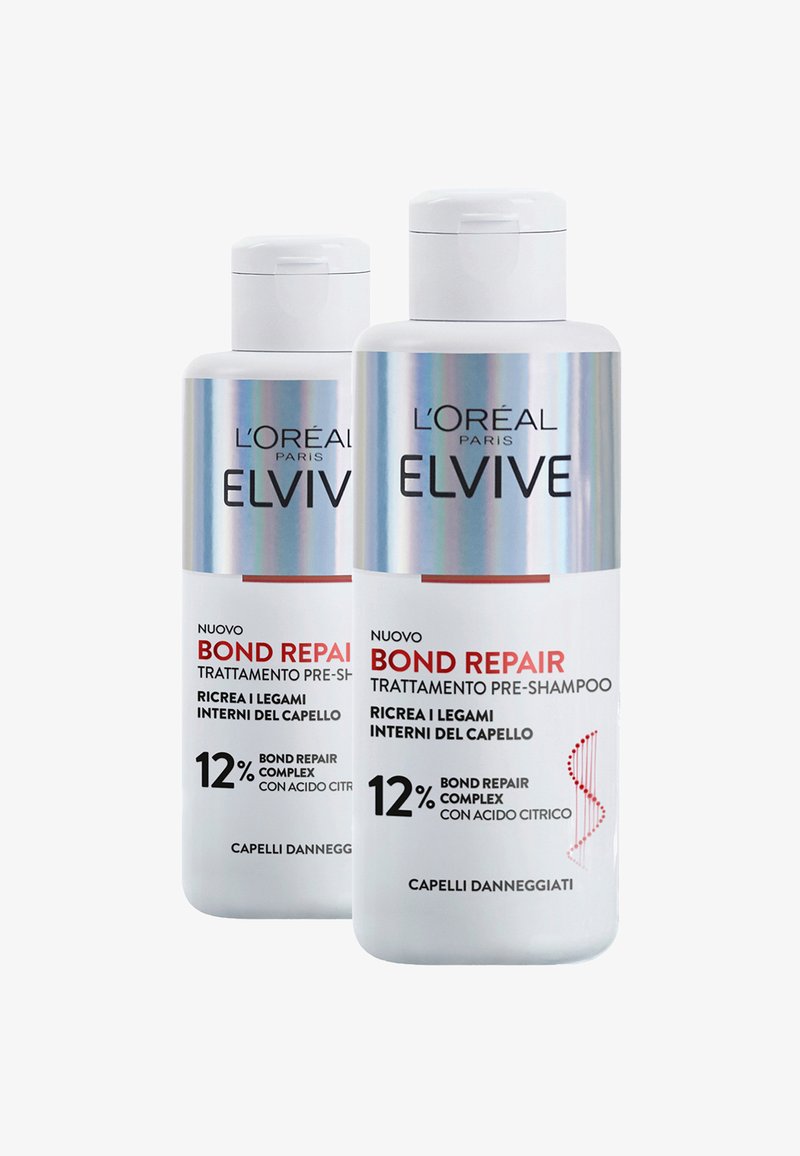L'Oréal Paris - ELVIVE BOND REPAIR PRE-SHAMPOO CON 12% BOND REPAIR COMPLEX CON ACIDO CITRICO PER CAPELLI DANNEGGIATI, RICREA I LEGAMI INTERNI DEL CAPELLO, 200 ML - 2 PACK - Shampoo, Ingrandire