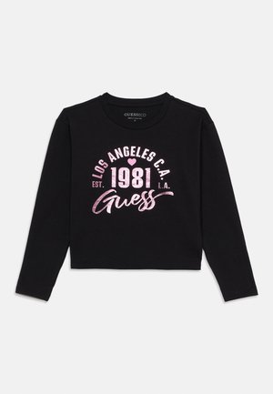 Guess, KIDS TEENS MIDI LOGO - Pikkade varrukatega topp - jet black