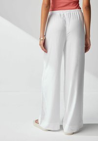 Next TIE WAIST WIDE LEG TALL - Püksid - white