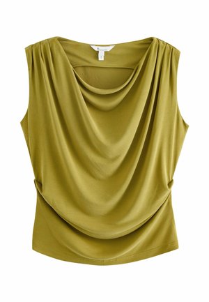 REGULAR FIT - DRAPE PREMIUM  SLEEVELESS  - Top - olive green