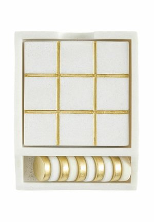Next, SET OF 4 NOUGHTS AND CROSSES GAME COASTERS UNISEX  - Untersetzer - white gold-coloured