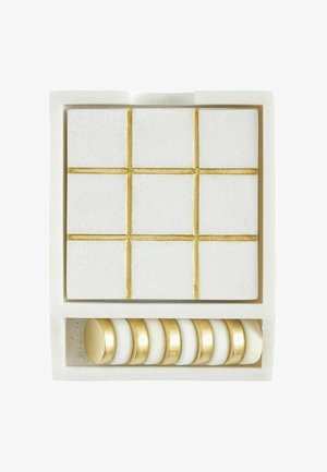 Next, SET OF 4 NOUGHTS AND CROSSES GAME COASTERS UNISEX - Bordskåner - white gold-coloured