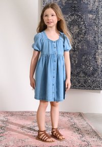 Next REGULAR FIT PUFF SLEEVE - Spijkerjurk - denim