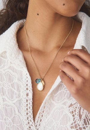 Next, CLUSTER DISC NECKLACE . - Pendant - gold tone