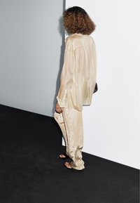 Massimo Dutti BLEND ORGANZA GARMENT - Overhemdblouse - beige