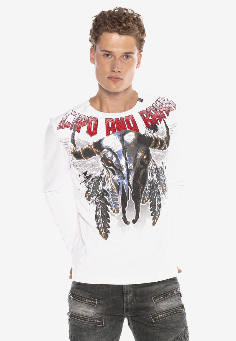 Cipo & Baxx Langarmshirt - white