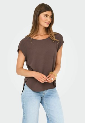 S/S SOLID NOOS PTM - T-shirt basic - chocolate martini