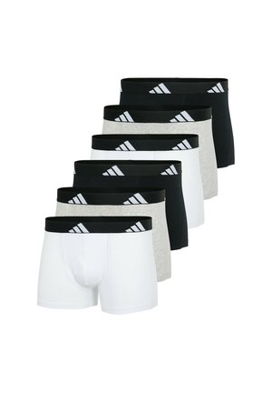 6 PACK - Boxerkalsong - schwarz weiß grau