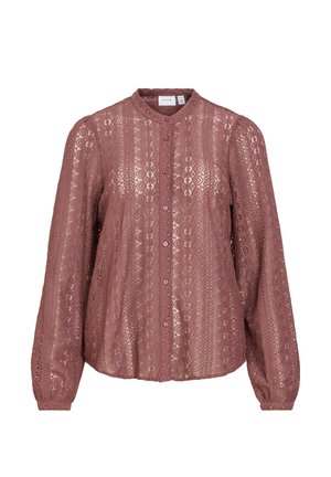VILA, SHIRT VICHIKKA LACE - Chemisier - rose brown