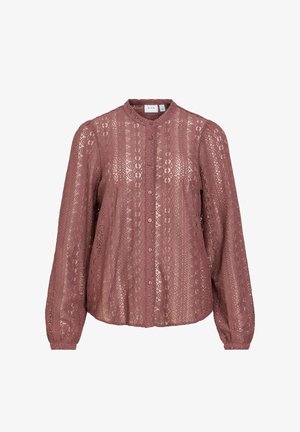 VILA, SHIRT VICHIKKA LACE - Chemisier - rose brown