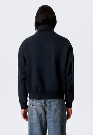 LOOSE HALF ZIP - Sudadera - dark navy