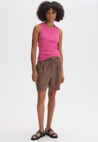 OPUS SLIM FIT RIB - Top - pink punch
