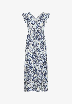 b.young, BYMM SHORT - Vestito lungo - blue paisley