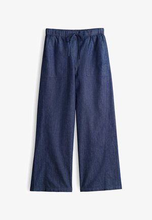 OPUS, WIDE LEG CARGO - Wide Leg - mid oxford blue