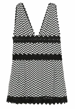 Reiss REGULAR FIT-SOPHIA ZIG-ZAG PRINT  - Hverdagskjole - navy