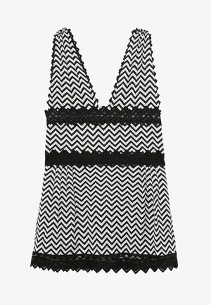 Reiss REGULAR FIT-SOPHIA ZIG-ZAG PRINT - Freizeitkleid - navy