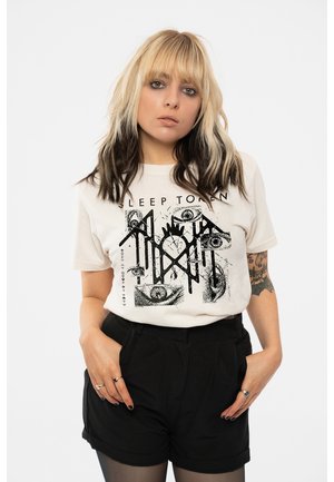 Paradiso Clothing SLEEP TOKEN EYES LOGO - Print T-shirt - natural