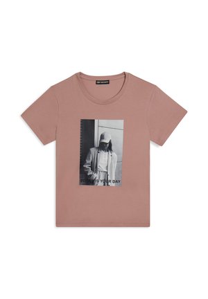 REGULAR CON FOTOGRAFICA - T-shirt con stampa - mottled pink