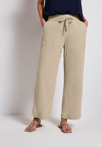 Street One - WIDE - Trousers - beige Thumbnail Image 1
