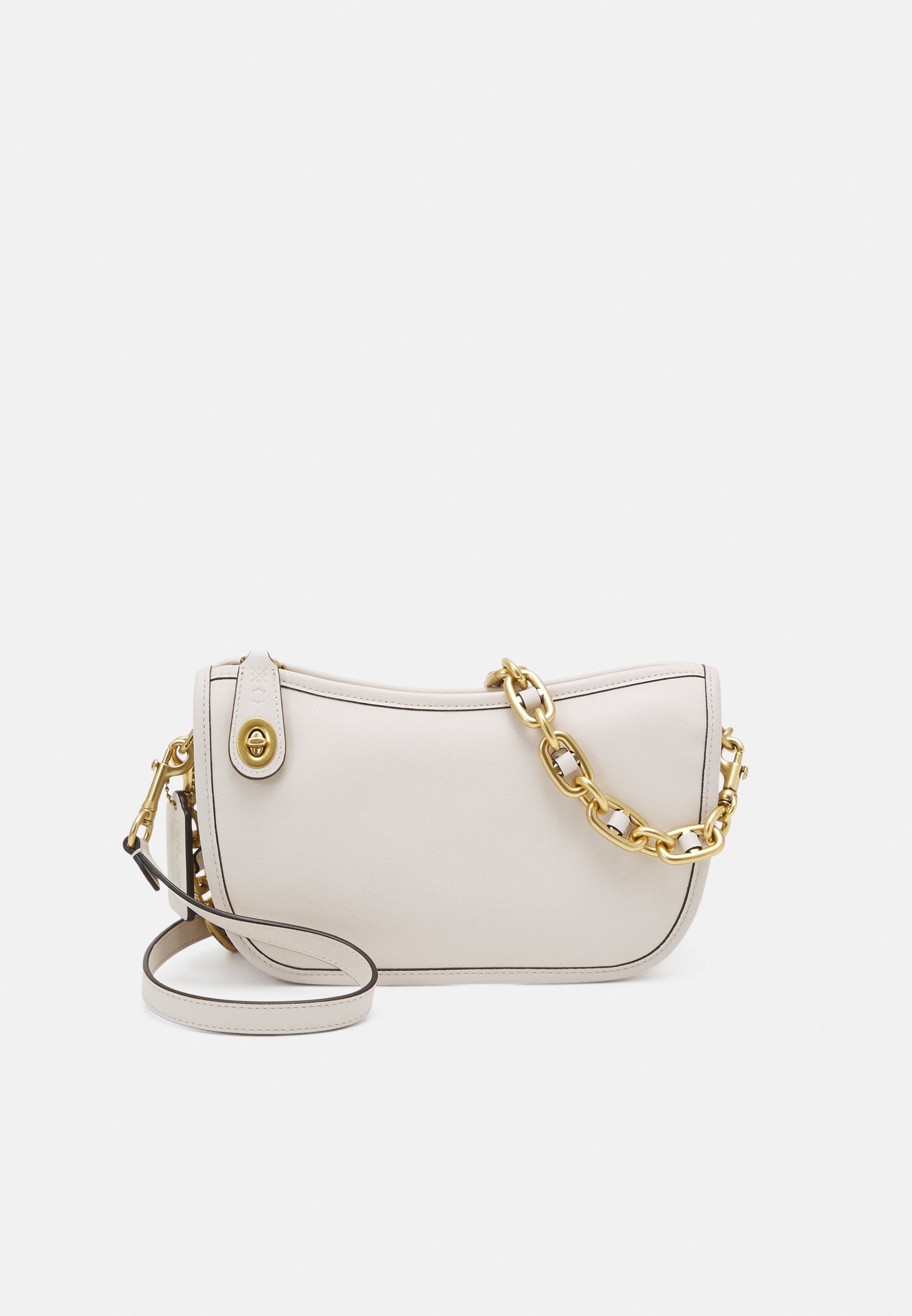 Coach white purse with chain Clearance