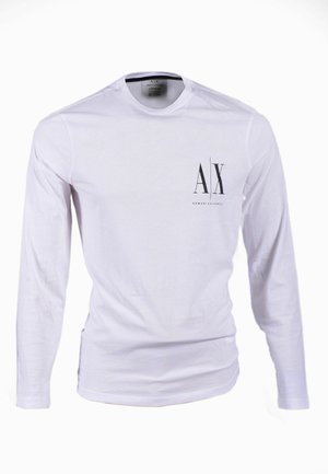 Armani Exchange Top s dlouhým rukávem - bianco