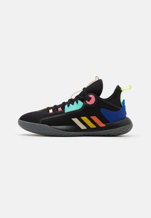 HARDEN STEPBACK 2 - Basketball shoes - core black/yellow/acid mint