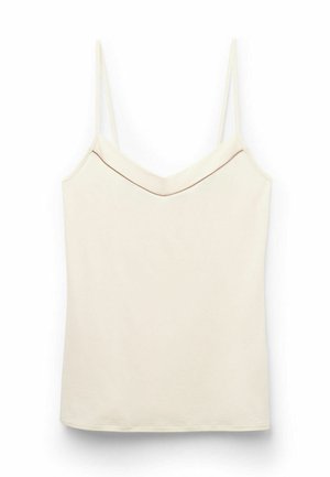 Intimissimi MIT SCHMALEN TRÄGERN AUS  - Pyjamasöverdel - natural