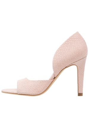 High heeled sandals - light pink
