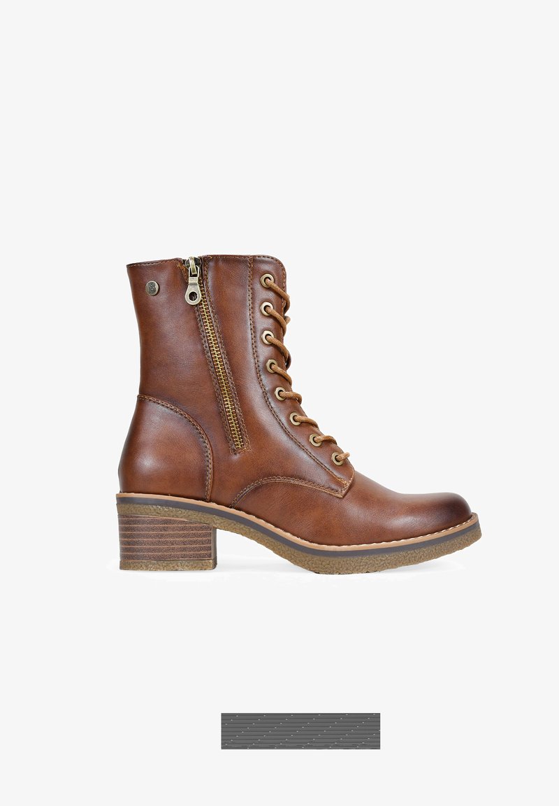 Bosanova CON CREMALLERA Y CORDONES - Stivaletti stringati - marron