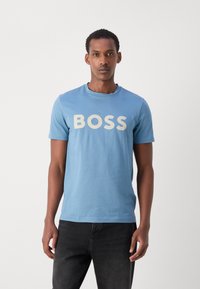 BOSS THINKING - Marškinėliai su spaudiniu - open blue