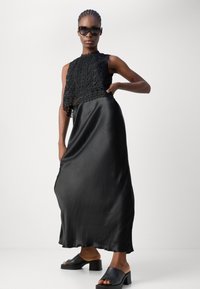 Mos Mosh GLOSSI SKIRT - Fustă maxi - black