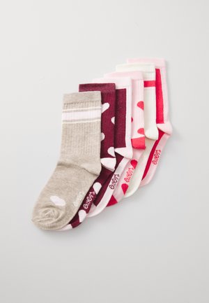 KIDSSOCKS HEARTS 6 Pack - Socks - pink/berry