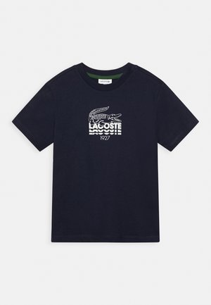 Print T-shirt - navy blue