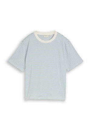 TOM TAILOR DENIM, BOXY T-SHIRT - T-shirt imprimé - light blue white stripe