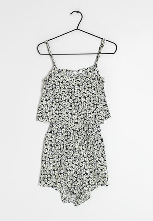 Mango Jumpsuit - white black