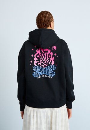 Santa Cruz STARRY CAMPFIRE ZIP HOOD - Zip-up sweatshirt - black