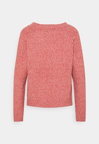 Vero Moda VMDOFFY O NECK BLOUSE - Camisola - chili oil melange