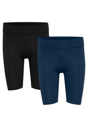Hummel HMLTE MAJA 2 PACK MW C - Leggings - black insigina blue