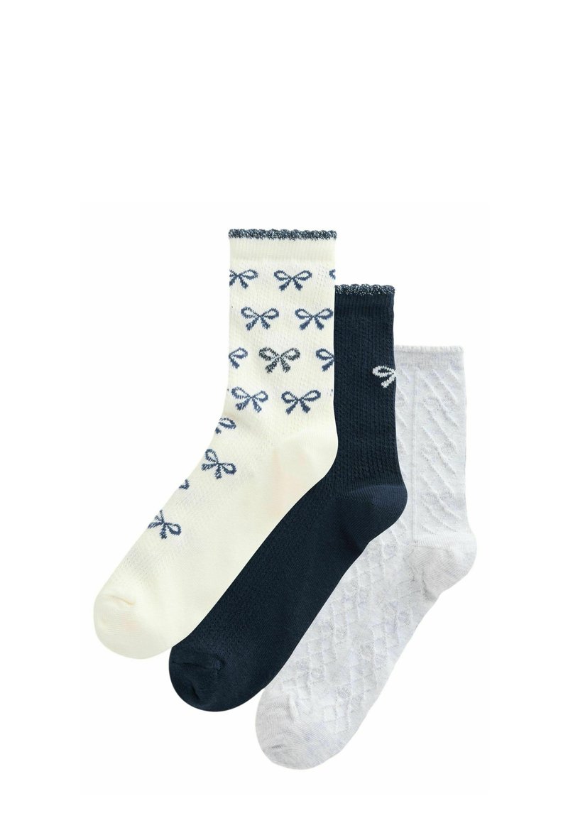 Next ANKLE 3 PACK - Strumpor - navy bows