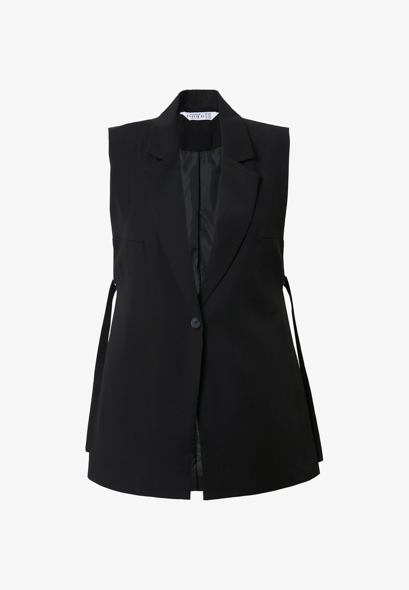 Studio Untold A-LINIE SEITLICHE BINDEBÄNDER Weste black