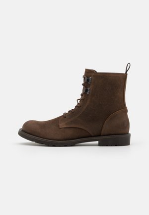 LEATHER - Stivaletti stringati - brown