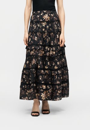 TALIA SKIRT - Maksi svārki - vine black