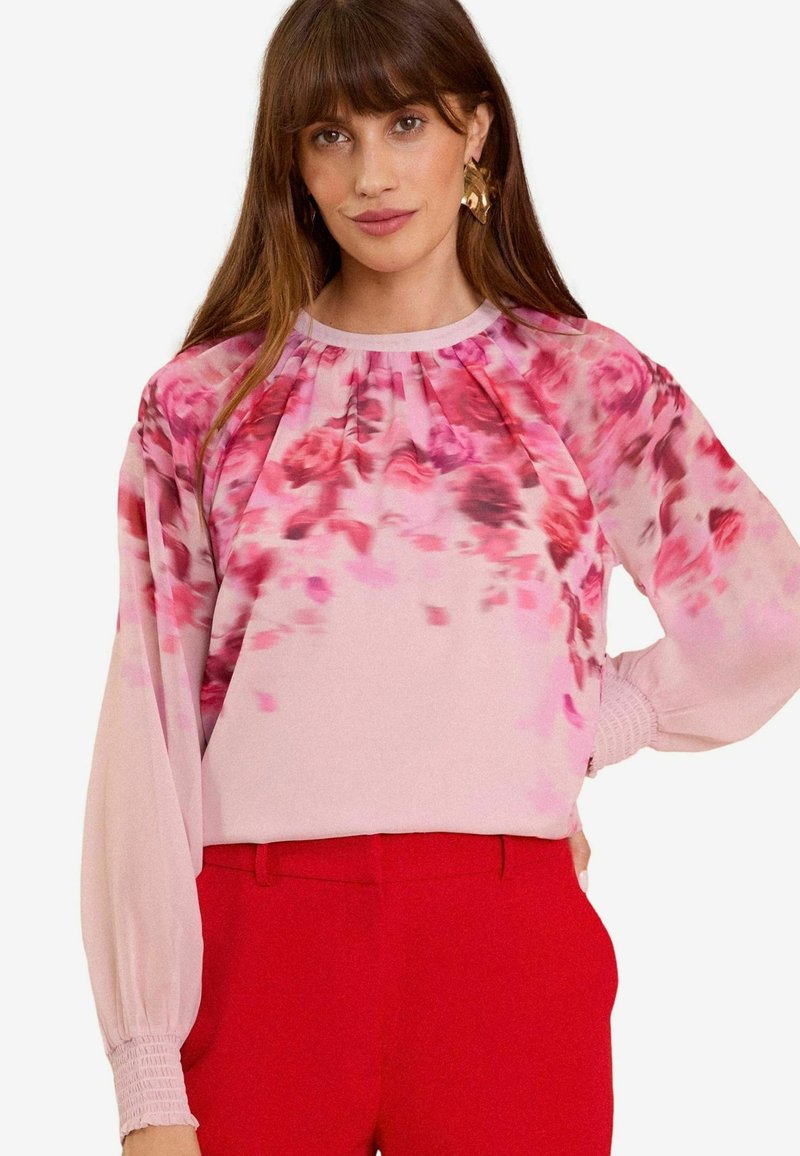 Love & Roses PRINTED CREW NECK-REGULAR FIT - Palaidinė - pink floral