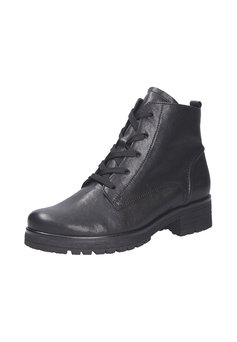 Gabor Stivaletti Donna Taglie Forti – Modello Comfort 52.071, Pelle Nera, Tacco 6cm, Chiusura Lampo, 38.5 EU