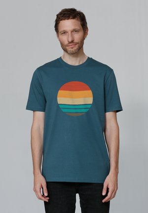 RETRO SUNSET OCEAN - Print T-shirt - stargazer