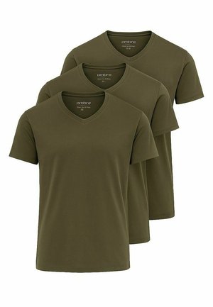 PACK 3  - Camiseta básica - dark olive