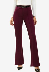Lipsy HIGH WAISTED CONTOUR - Kalhoty - burgundy red
