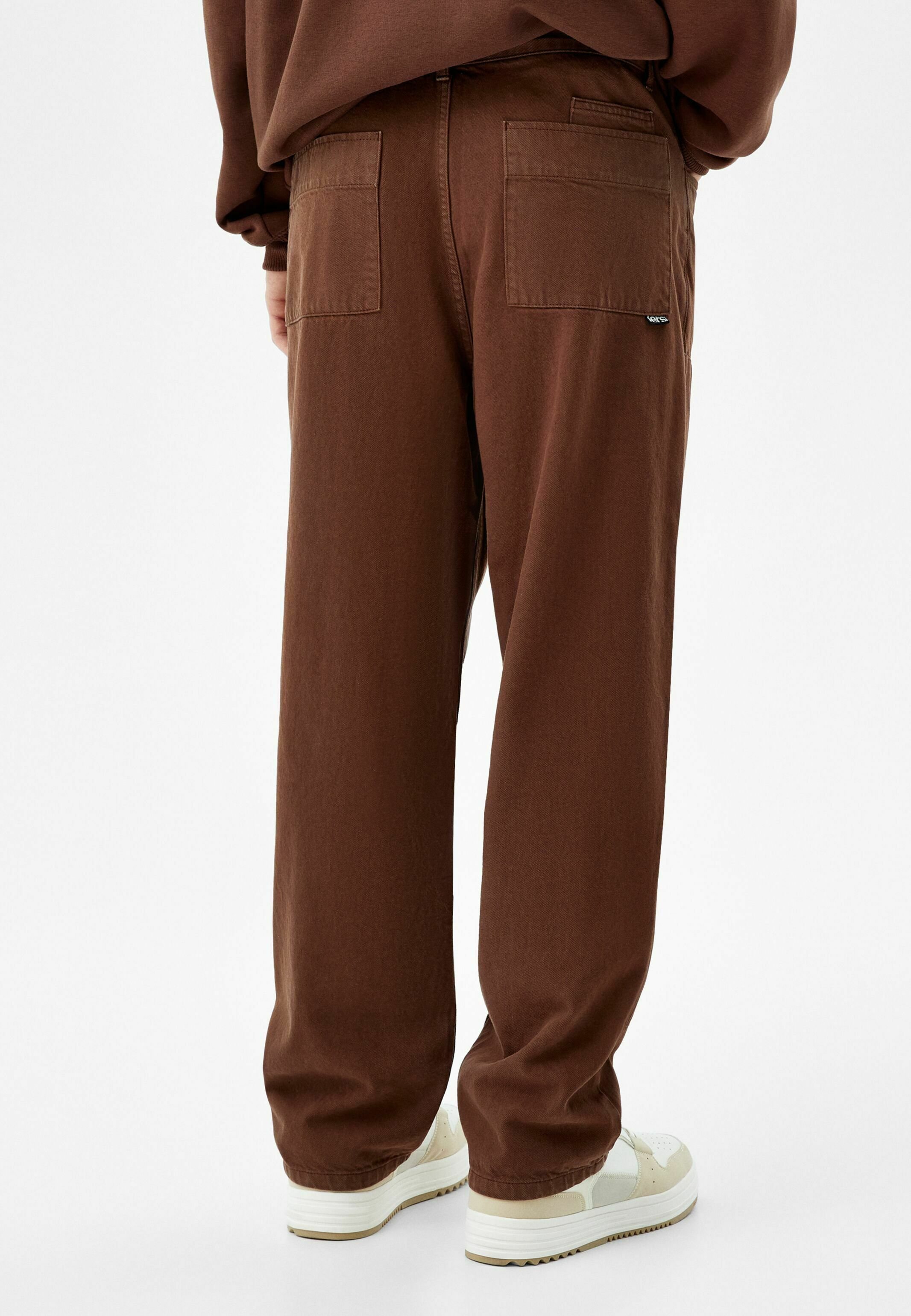 Bershka UTILITY - Jeans a sigaretta - brown/marrone - Zalando