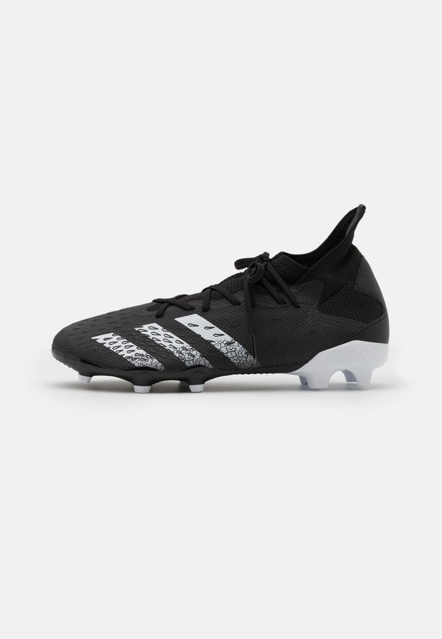 PREDATOR FREAK .3 FG - Voetbalschoenen met kunststof noppen - core black/footwear white