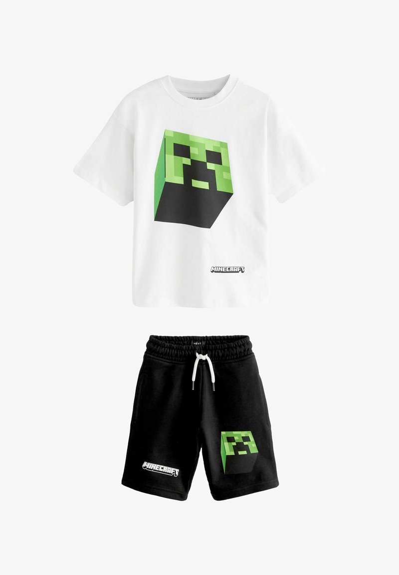 Next SHORT SLEEVE LICENSE AND SET - Treniņtērpa apakšdaļas - minecraft black white